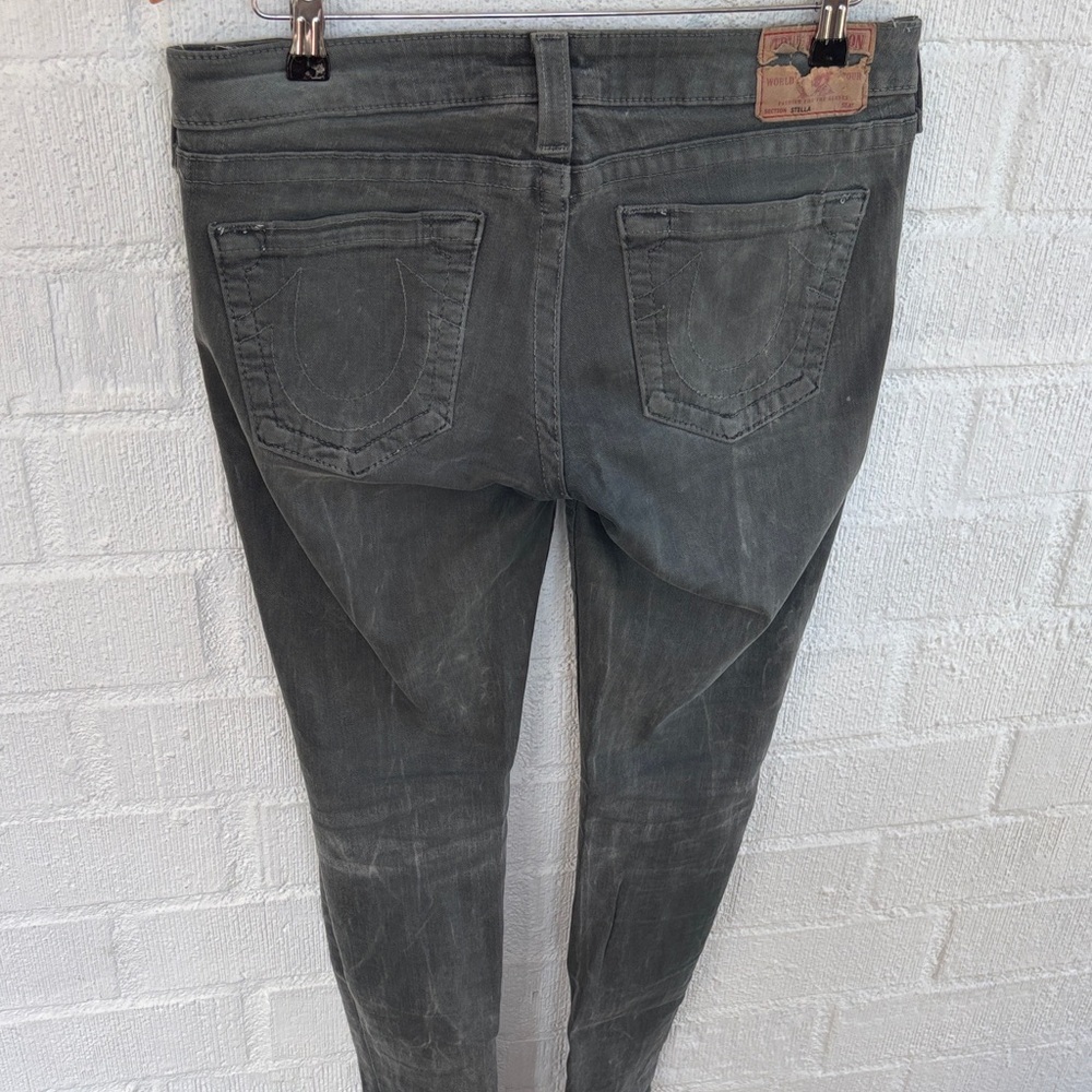 True Religion Vintage Low Rise Y2K 90's Denim Horseshoe Jeans sz 30